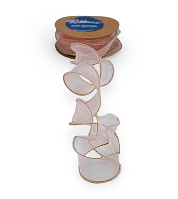 Sheer Ribbon with Gold Wired Edges