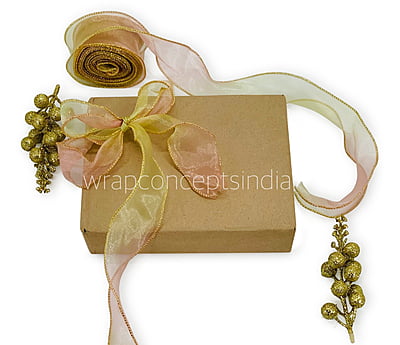 Shaded Ribbon with Gold Wired Edges