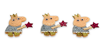 Peppa Pig Accessory - Blue, Gold & Pink Peppa Pig Accessory - Blue, Gold & Pink