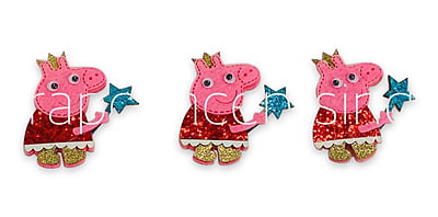 Peppa Pig Accessory - Blue, Gold & Pink Peppa Pig Accessory - Blue, Gold & Pink