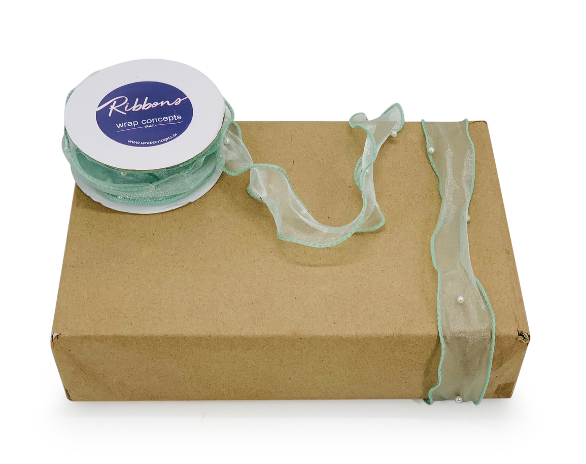 Sheer Ribbon with Pearls