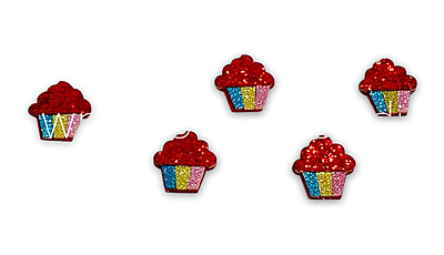 Cup Cake Accessory - Red Cup Cake Accessory - Red