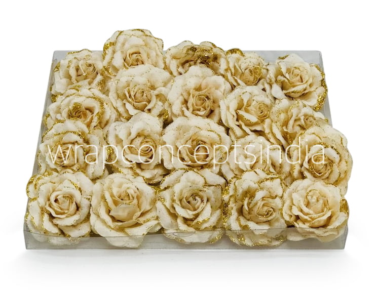 Egg Nog Rose with Glittered Petals Egg Nog Rose with Glittered Petals