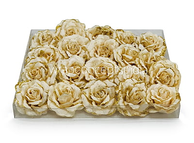 Egg Nog Rose with Glittered Petals Egg Nog Rose with Glittered Petals