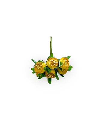 Mango Yellow Peonies on stick with Pollen Mango Yellow Peonies on stick with Pollen