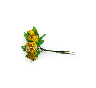 Mango Yellow Peonies on stick with Pollen Mango Yellow Peonies on stick with Pollen