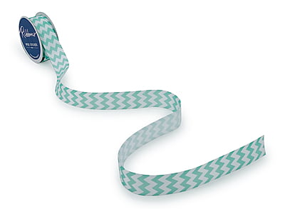 Mint & White Chevron Pattern
