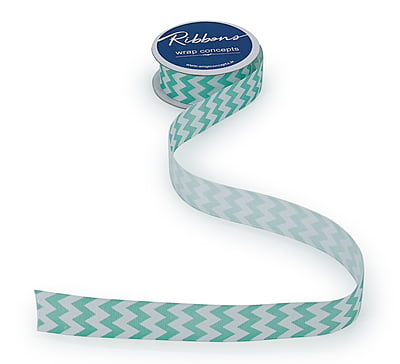 Mint & White Chevron Pattern