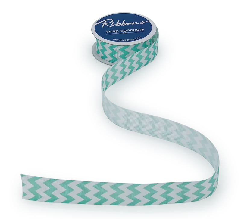 Mint & White Chevron Pattern
