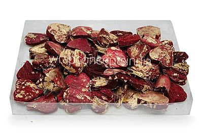 Deep Red Gold Sola Wood Hearts