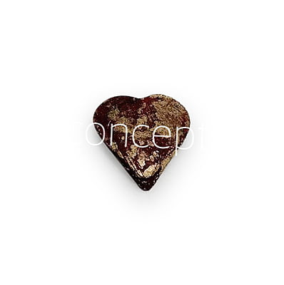 Deep Red Gold Sola Wood Hearts