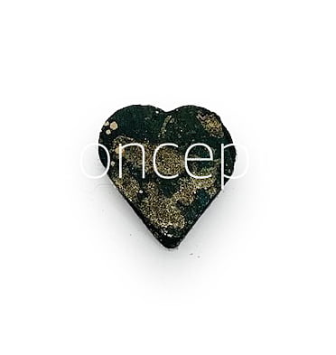 Teal Gold Sola Wood Hearts Teal Gold Sola Wood Hearts