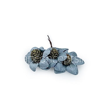 Slate Grey Flowers with Glitter Pine Slate Grey Flowers with Glitter Pine