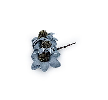 Slate Grey Flowers with Glitter Pine Slate Grey Flowers with Glitter Pine