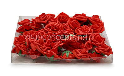 Small Red Foam Rose on stick Small Red Foam Rose on stick