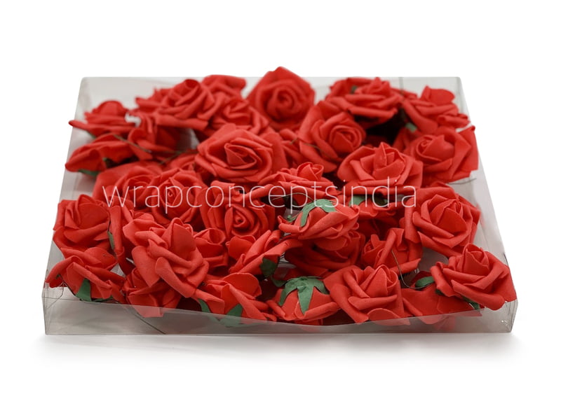 Small Red Foam Rose on stick Small Red Foam Rose on stick