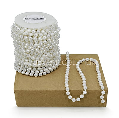 Large Pearl String - White
