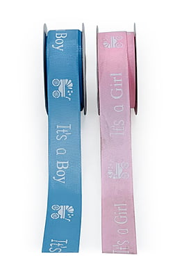 Its a Girl/Boy Grosgrain Ribbon