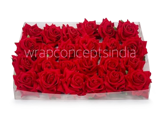 Rose With Leaves - Red Rose With Leaves - Red