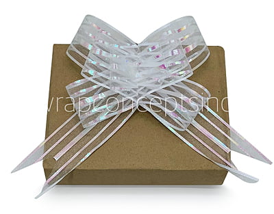 Organza Stripe Pull Bows - 50mm Organza Stripe Pull Bows - 50mm
