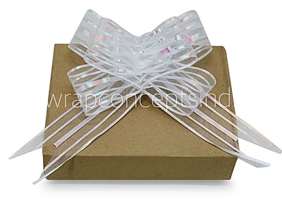 Organza Stripe Pull Bows - 50mm Organza Stripe Pull Bows - 50mm