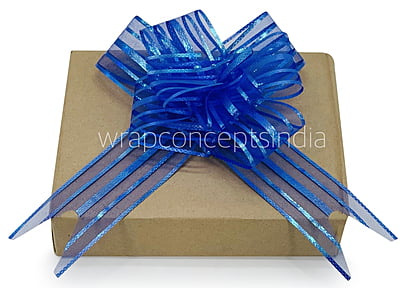 Organza Stripe Pull Bows - 50mm Organza Stripe Pull Bows - 50mm