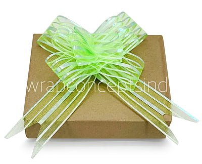 Organza Stripe Pull Bows - 50mm Organza Stripe Pull Bows - 50mm