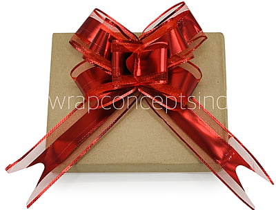 Organza & Metallic Pull Bows - 50mm