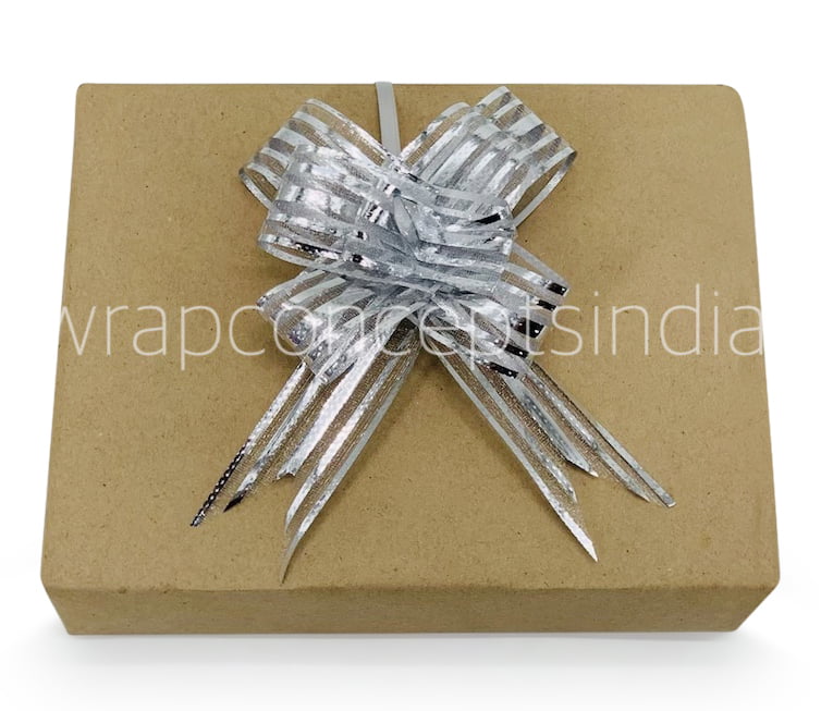 Organza Stripe Pull Bows - 30mm Organza Stripe Pull Bows - 30mm