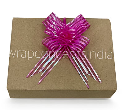 Organza Stripe Pull Bows - 30mm Organza Stripe Pull Bows - 30mm