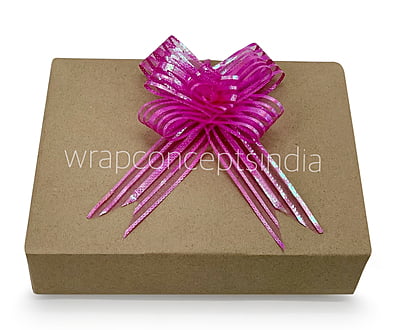 Organza Stripe Pull Bows - 30mm Organza Stripe Pull Bows - 30mm