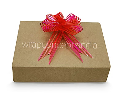 Organza Stripe Pull Bows - 30mm Organza Stripe Pull Bows - 30mm