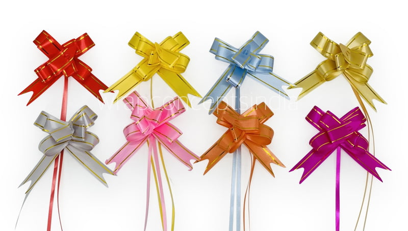Pull Bows with Gold Edges - 20 mm Pull Bows with Gold Edges - 20 mm