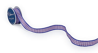 Gingham Ribbon with Scalloped Edges