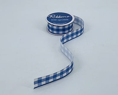 Plaid Grosgrain Ribbon-Mustard