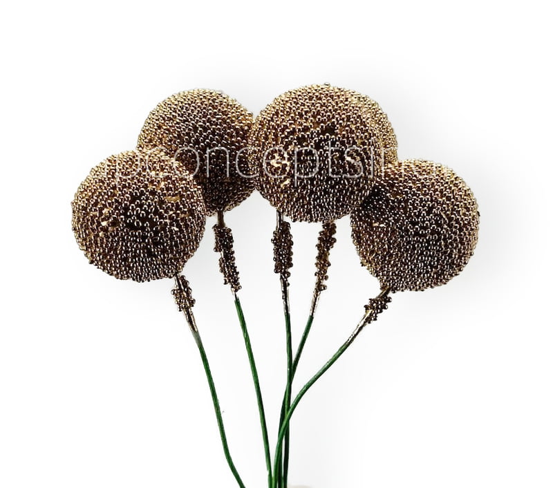 Gold Textured Pearl Sticks - Big/Small