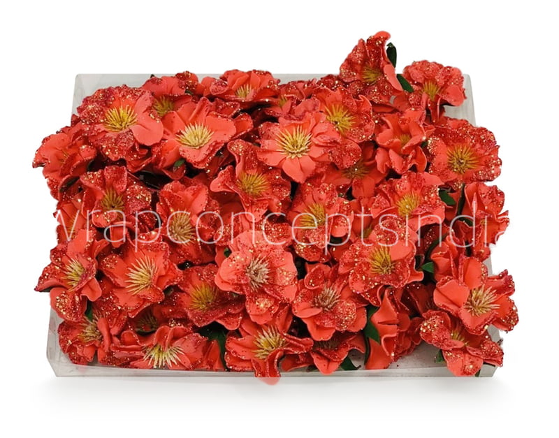 Red Glitter Poppy