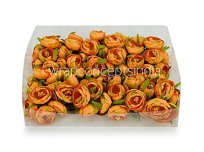 Peonies On Stick-Orange
