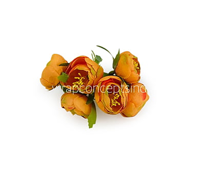 Peonies On Stick-Orange Peonies On Stick-Orange