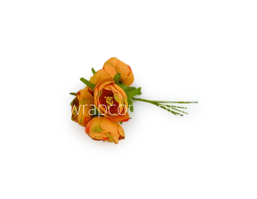 Peonies On Stick-Orange Peonies On Stick-Orange
