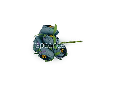 Peonies On Stick-Steel Grey Peonies On Stick-Steel Grey