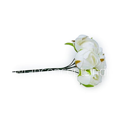Small Close Peony - White Small Close Peony - White