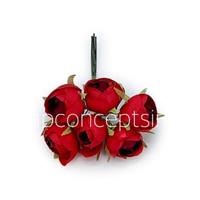Small Close Peony - Red Small Close Peony - Red