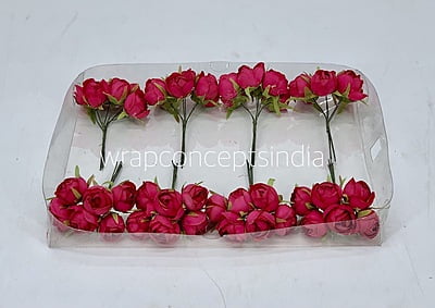 Small Close Peony - Fuchsia Pink Small Close Peony - Fuchsia Pink