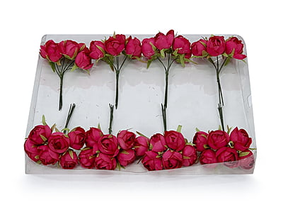 Small Close Peony - Fuchsia Pink Small Close Peony - Fuchsia Pink