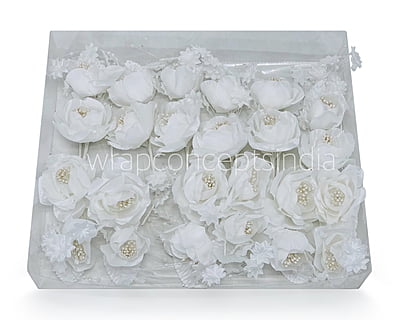 2 Peony Ready Bunch - Gold/White