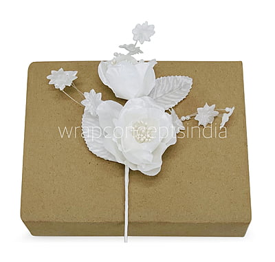 2 Peony Ready Bunch - Gold/White