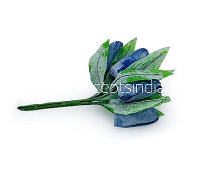 Blue Tulip Buds on Stick