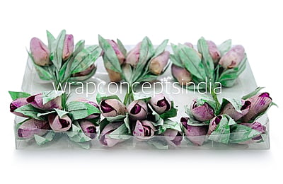 Dusky Mauve Tulip Buds on Stick Dusky Mauve Tulip Buds on Stick