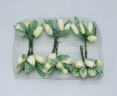 Straw Tulip Buds on Stick